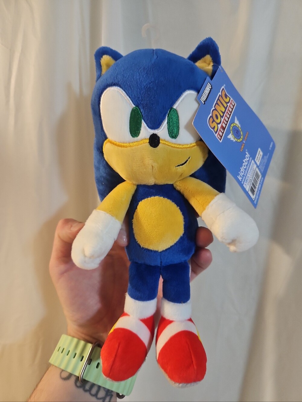 Kidrobot 8 inches Sonic The Hedgehog Plush Toy: NEW